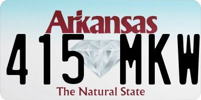 AR license plate 415MKW