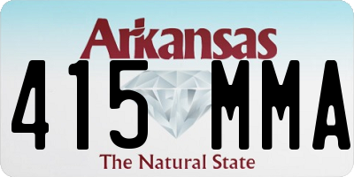 AR license plate 415MMA