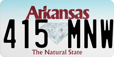 AR license plate 415MNW