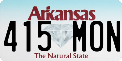 AR license plate 415MON