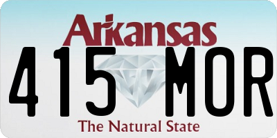 AR license plate 415MOR