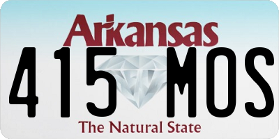 AR license plate 415MOS