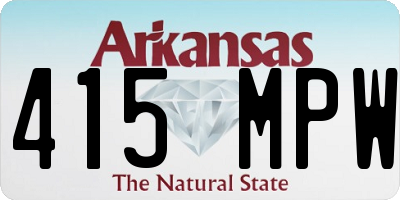AR license plate 415MPW