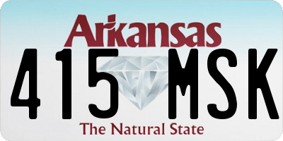 AR license plate 415MSK