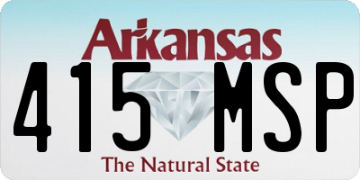 AR license plate 415MSP