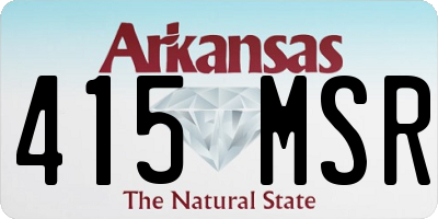 AR license plate 415MSR