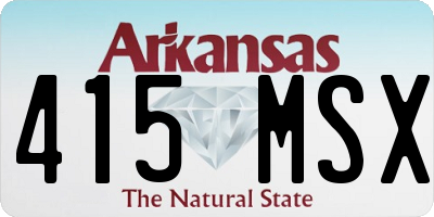 AR license plate 415MSX