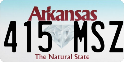 AR license plate 415MSZ