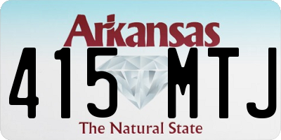 AR license plate 415MTJ
