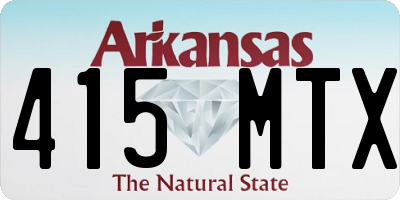 AR license plate 415MTX
