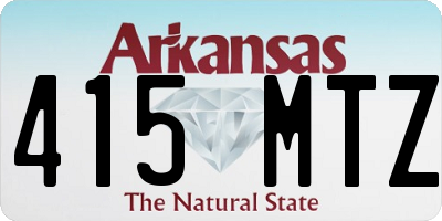 AR license plate 415MTZ