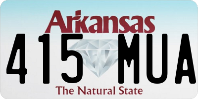 AR license plate 415MUA