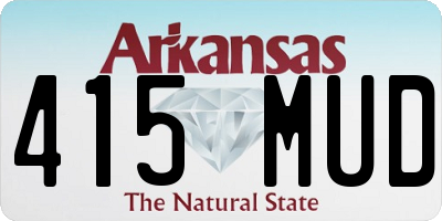 AR license plate 415MUD