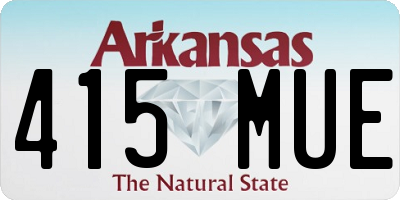 AR license plate 415MUE