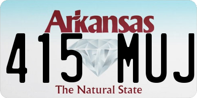 AR license plate 415MUJ