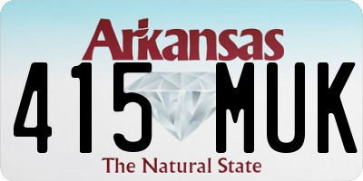 AR license plate 415MUK