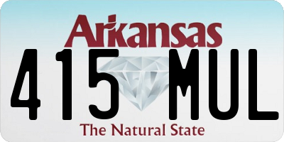 AR license plate 415MUL