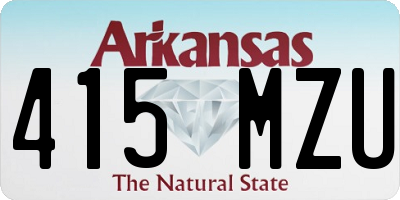 AR license plate 415MZU