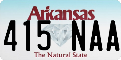 AR license plate 415NAA