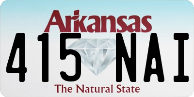 AR license plate 415NAI