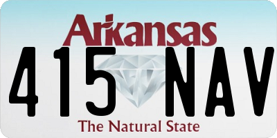 AR license plate 415NAV