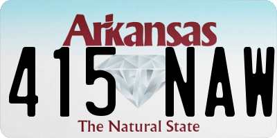 AR license plate 415NAW