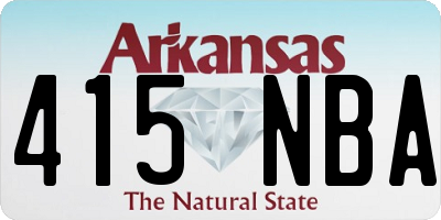 AR license plate 415NBA