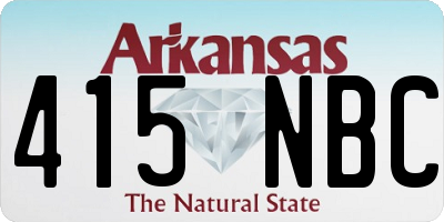 AR license plate 415NBC