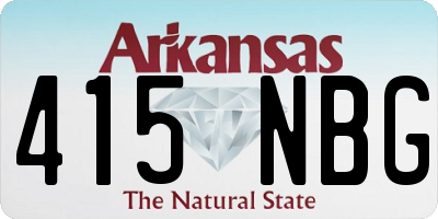 AR license plate 415NBG