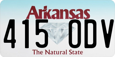 AR license plate 415ODV
