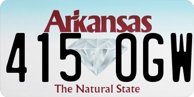AR license plate 415OGW