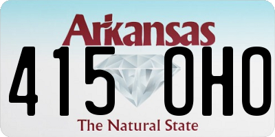 AR license plate 415OHO