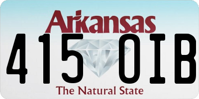 AR license plate 415OIB