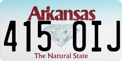 AR license plate 415OIJ