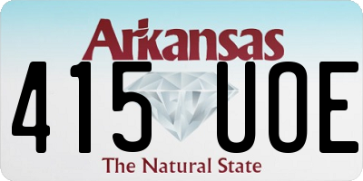 AR license plate 415UOE