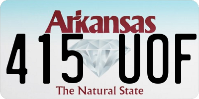 AR license plate 415UOF