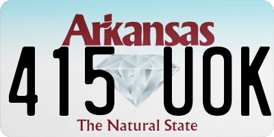 AR license plate 415UOK