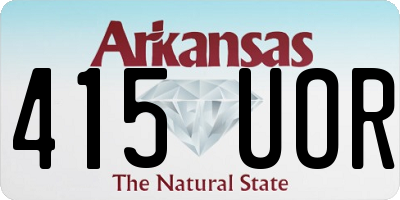 AR license plate 415UOR
