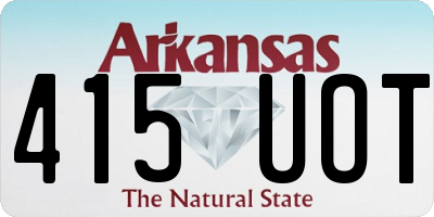 AR license plate 415UOT