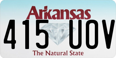 AR license plate 415UOV
