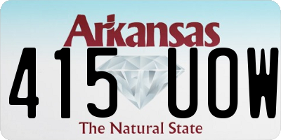 AR license plate 415UOW