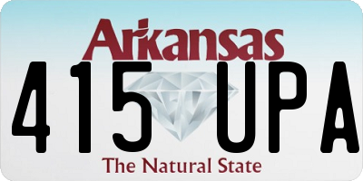 AR license plate 415UPA