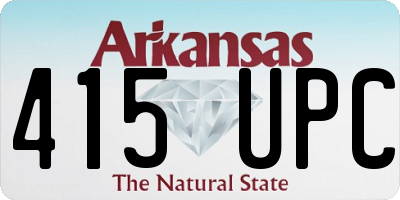 AR license plate 415UPC