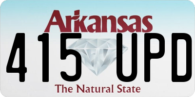 AR license plate 415UPD