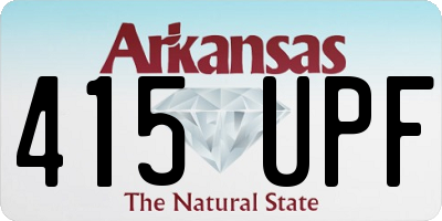 AR license plate 415UPF