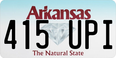 AR license plate 415UPI