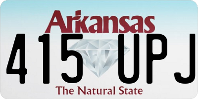 AR license plate 415UPJ