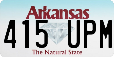 AR license plate 415UPM