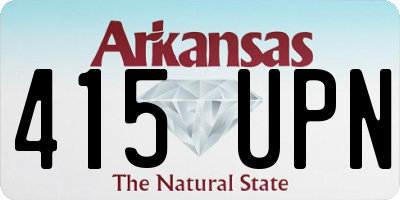 AR license plate 415UPN