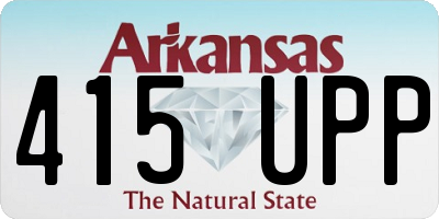 AR license plate 415UPP